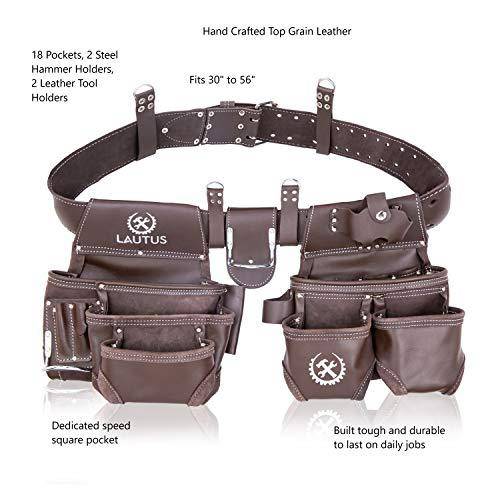 Top Grain Leather Heavy Duty Tool Belt