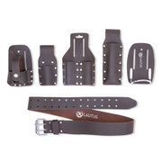 6-Piece Leather Scaffold Belt, 2" Wide