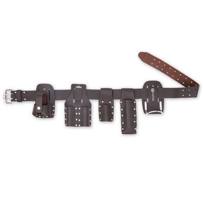 6-Piece Leather Scaffold Belt, 2" Wide