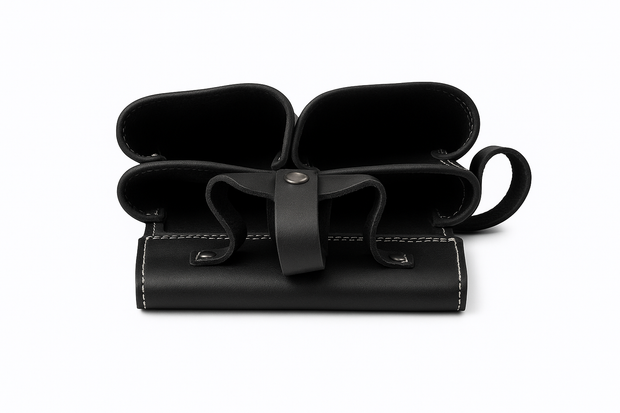 LAUTUS Oil Tanned Leather Tool Pouch Bag with Tape Measure Holder |Brown |Carpenter, Construction, Framers, Handyman | Construction Grade Leather|