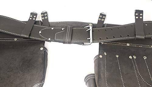 Leather Tool Belt Suspender Hooks Loops