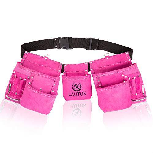 Pink tool belt for women